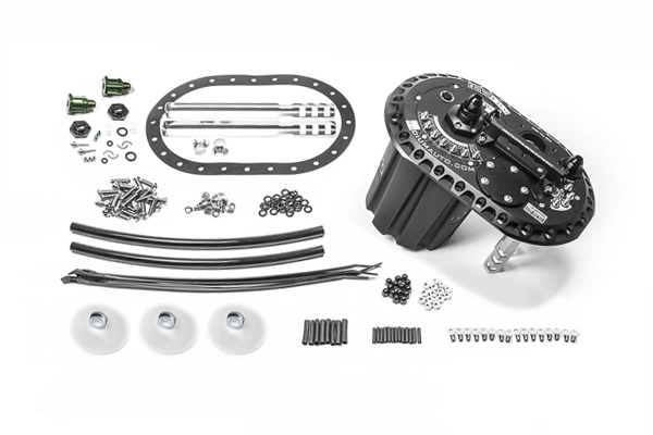 Radium Engineering — Radium Engineering FCST-X Brushless Ti Automotive E5LM Fuel Cell Surge Tank (Pumps NOT Included) - view 3